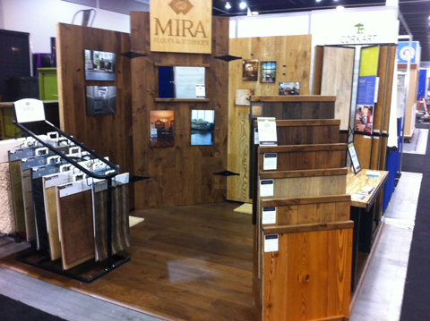 Hardwood flooring at Vancouver Home and Design Show