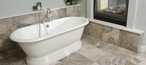 Natural Stone - Filed and Honed Travertine tile