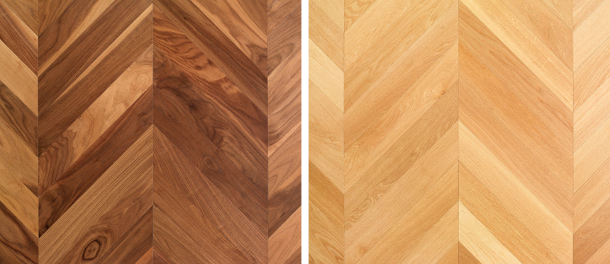 Kentwood Herringbone - Walnut and Oak